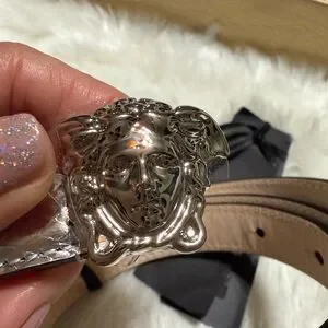 New! Versace Silver Small Medusa Head Belt - 80 Versace | Accessories | New Versace Silver Small Medusa Head  main image 2